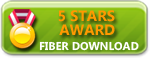 5 Stars Award at FiberDownload