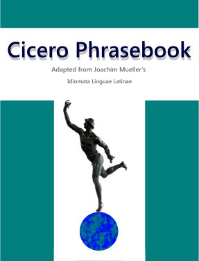Cicero Phrasebook 